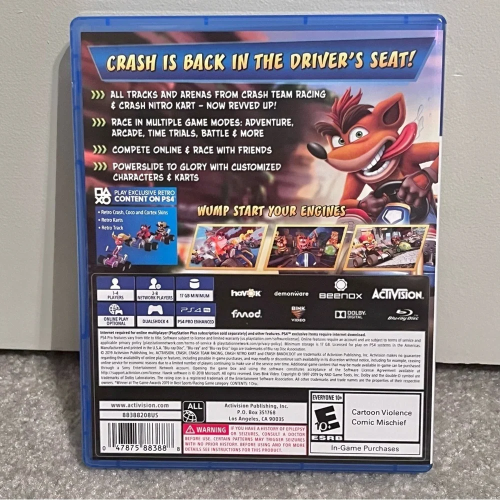 Crash Team Racing: Nitro Fueled - Sony PlayStation 4